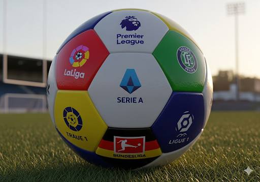 甘伯杯赛事奖杯与巴萨旗帜